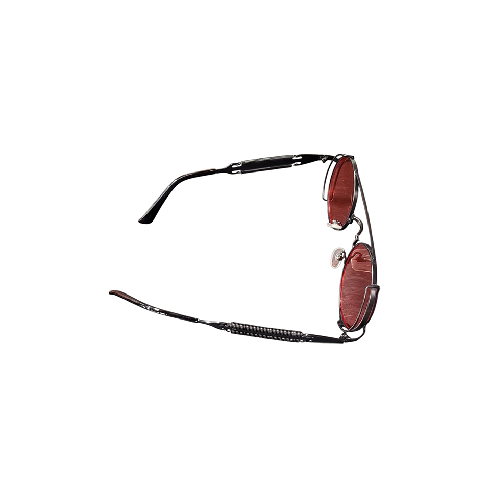 Steampunk Round Sunglasses with Side Shields